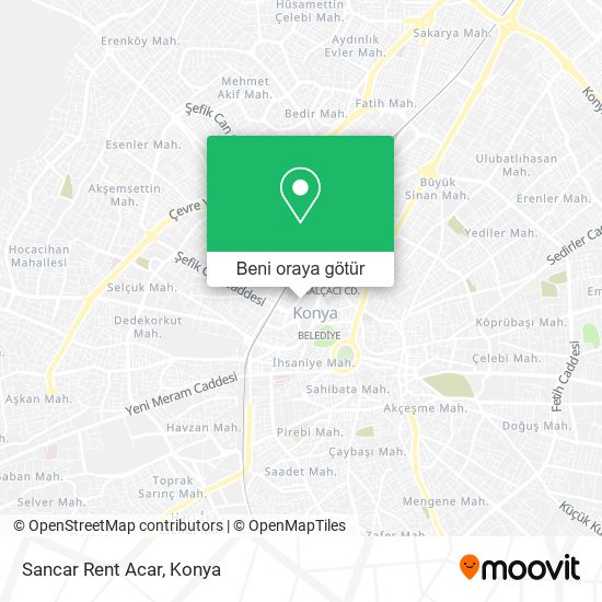 Sancar Rent Acar harita