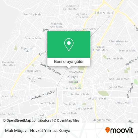 Mali Müşavir Nevzat Yılmaz harita