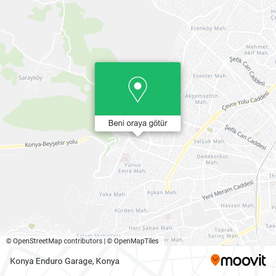 Konya Enduro Garage harita