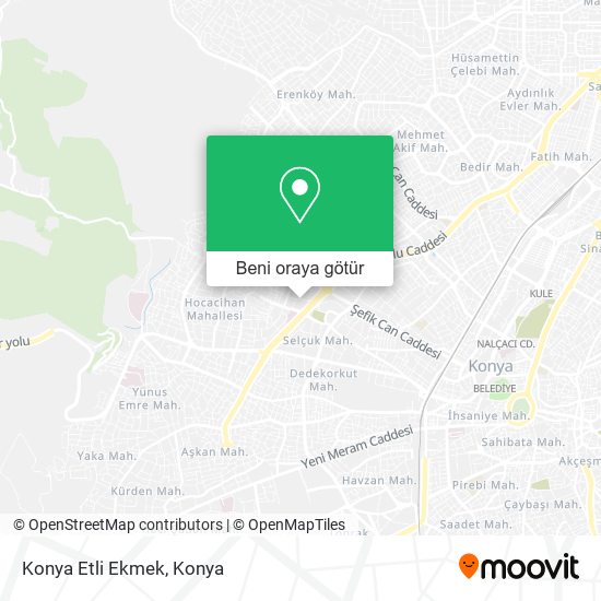 Konya Etli Ekmek harita