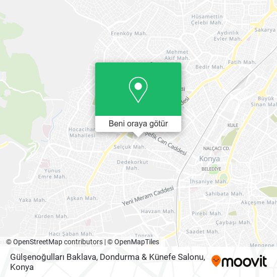 Gülşenoğulları Baklava, Dondurma & Künefe Salonu harita