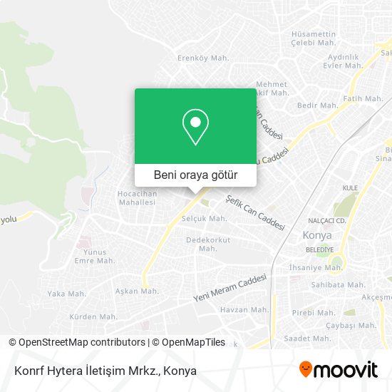 Konrf Hytera İletişim Mrkz. harita