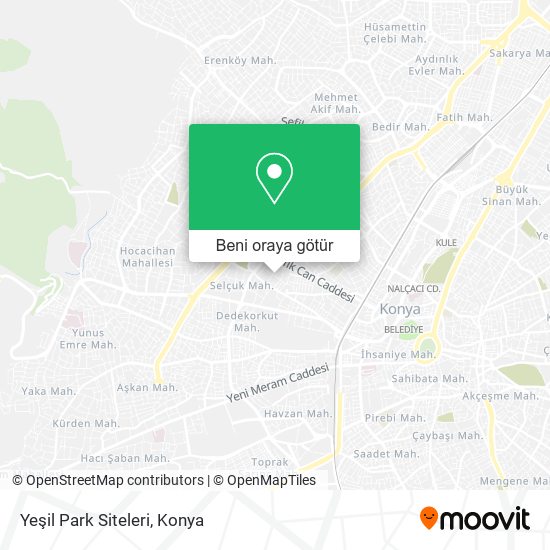 Yeşil Park Siteleri harita
