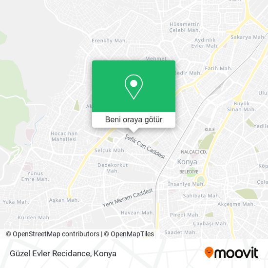 Güzel Evler Recidance harita