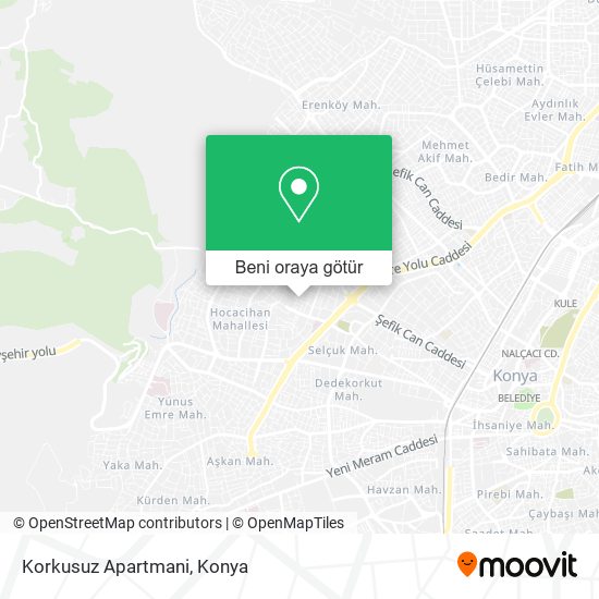 Korkusuz Apartmani harita