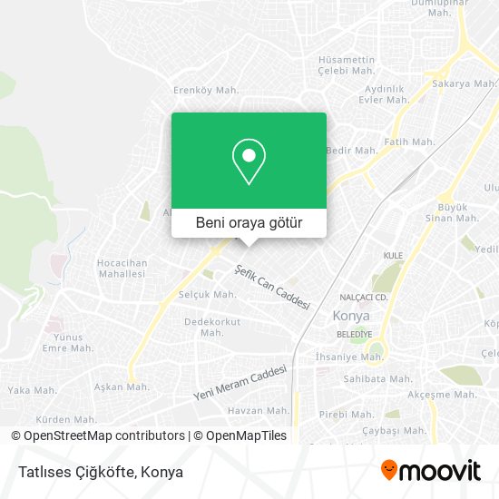 Tatlıses Çiğköfte harita