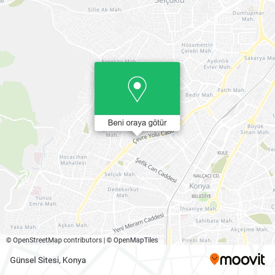 Günsel Sitesi harita