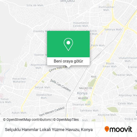 Selçuklu Hanımlar Lokali Yüzme Havuzu harita