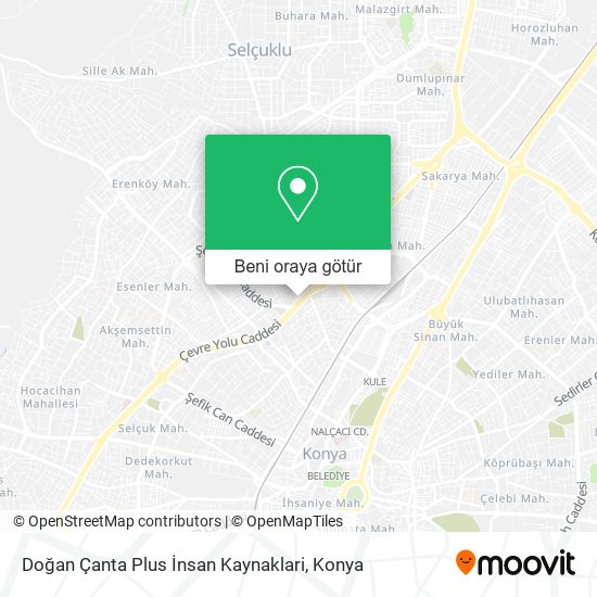 Doğan Çanta Plus İnsan Kaynaklari harita