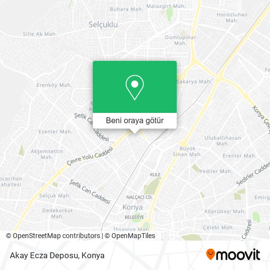 Akay Ecza Deposu harita
