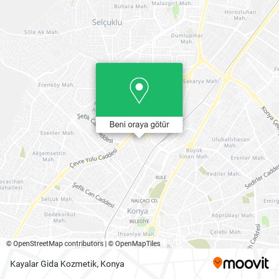 Kayalar Gida Kozmetik harita