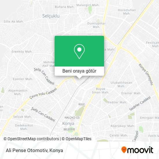 Ali Pense Otomotiv harita
