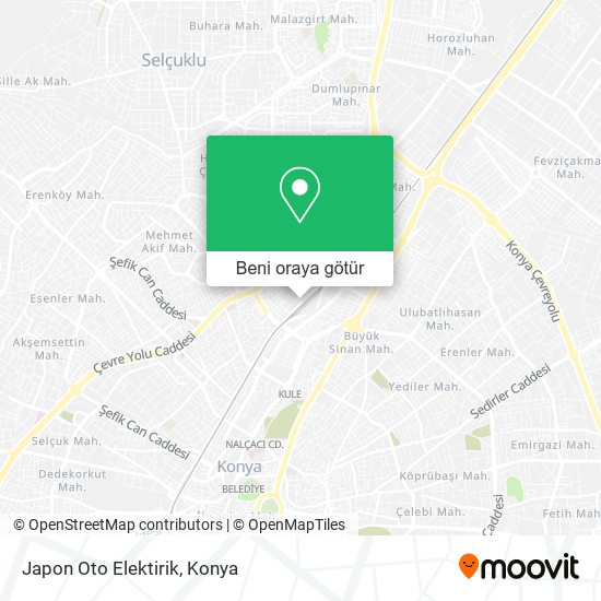 Japon Oto Elektirik harita