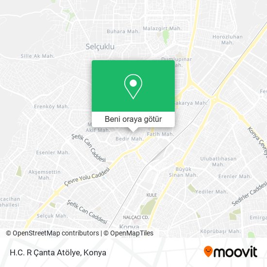H.C. R Çanta Atölye harita