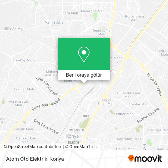 Atom Oto Elektrik harita