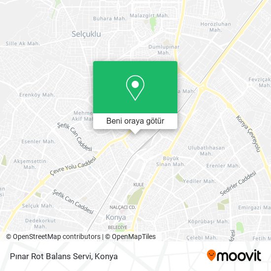 Pınar Rot Balans Servi harita