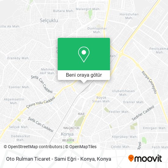 Oto Rulman Ticaret - Sami Eğri - Konya harita