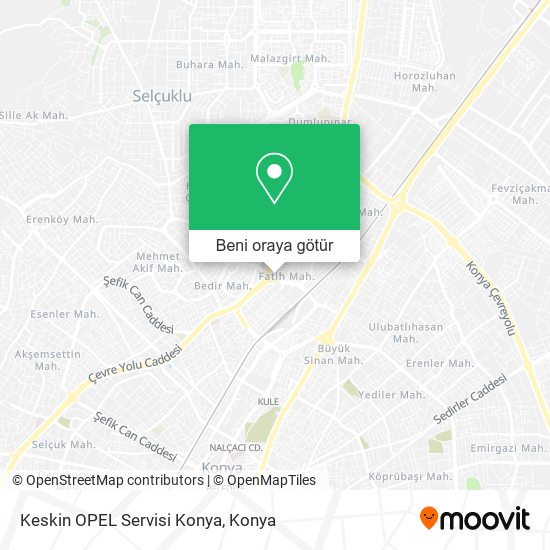 Keskin OPEL Servisi Konya harita