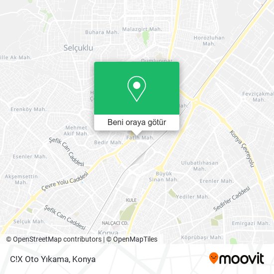 C!X Oto Yıkama harita