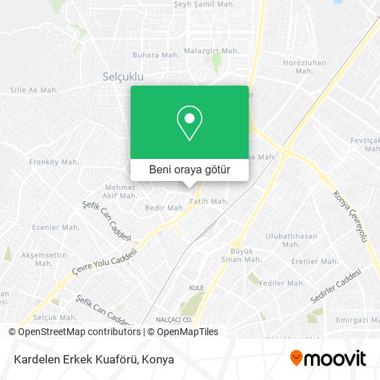 Kardelen Erkek Kuaförü harita