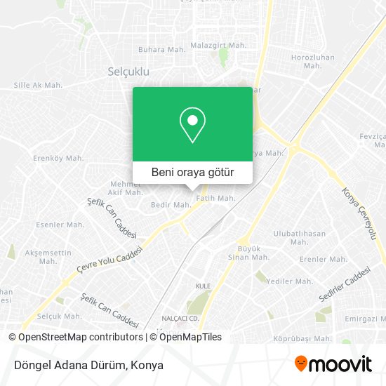 Döngel Adana Dürüm harita