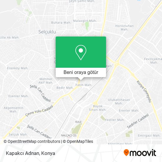 Kapakcı Adnan harita