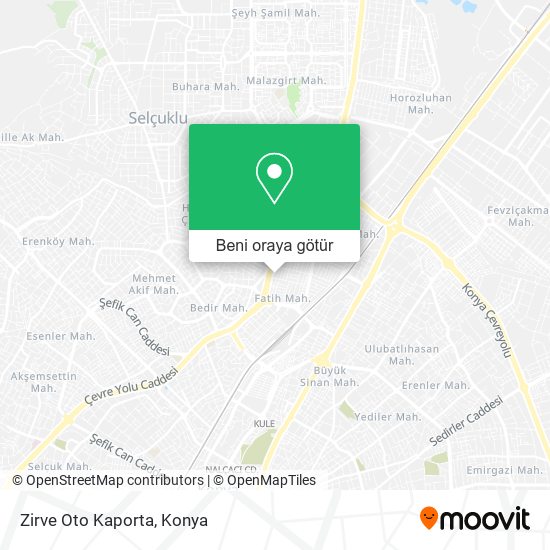 Zirve Oto Kaporta harita