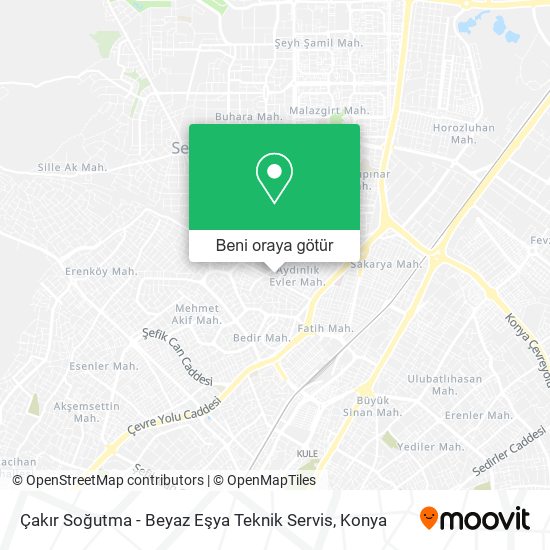 Çakır Soğutma - Beyaz Eşya Teknik Servis harita