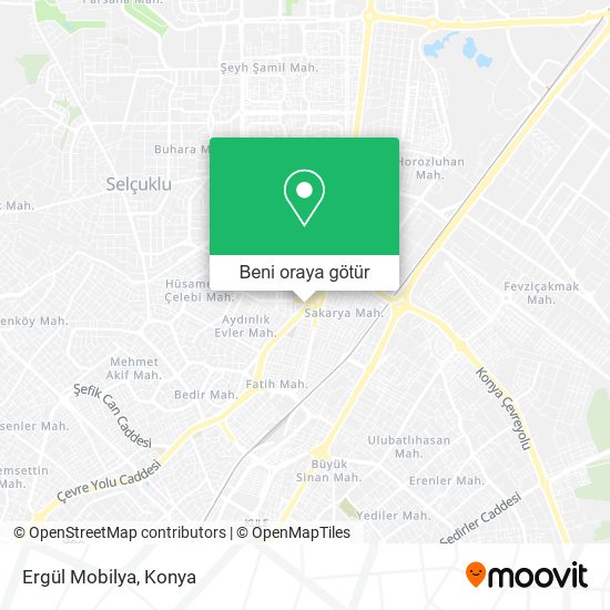 Ergül Mobilya harita