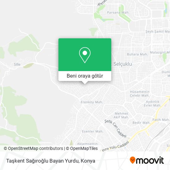 Taşkent Sağıroğlu Bayan Yurdu harita