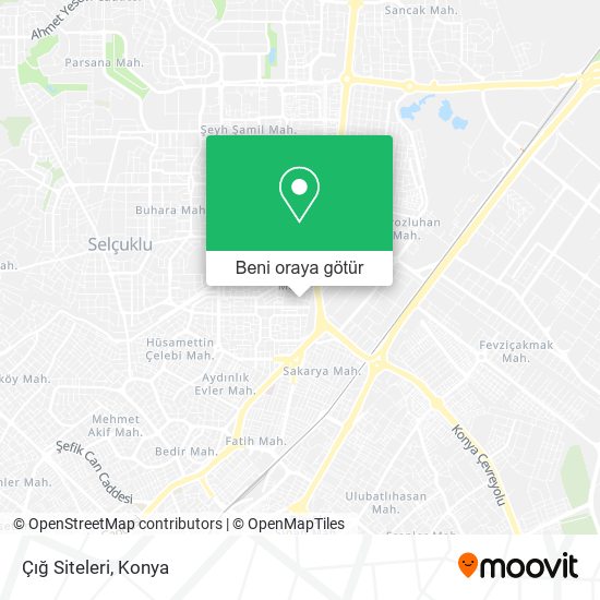 Çığ Siteleri harita