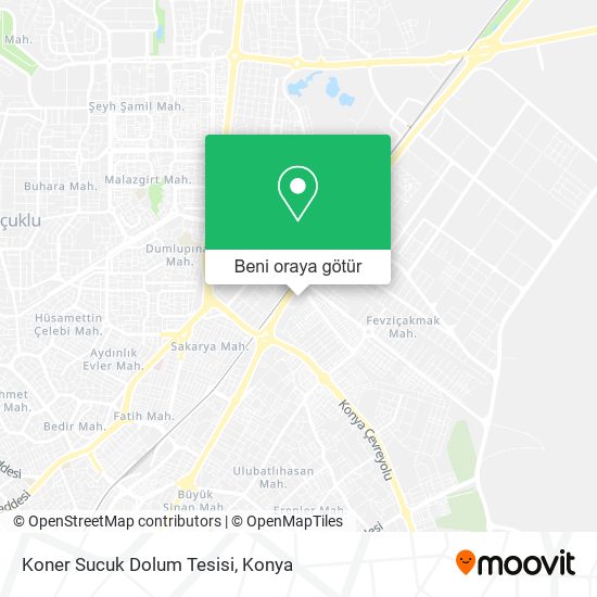 Koner Sucuk Dolum Tesisi harita