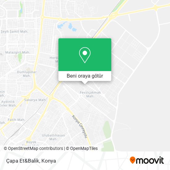 Çapa Et&Balik harita