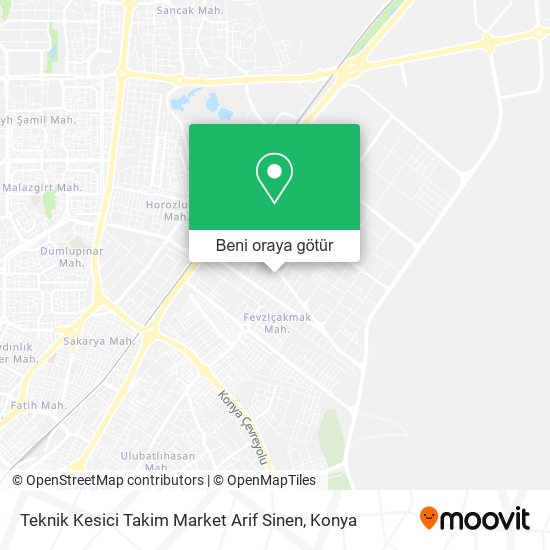 Teknik Kesici Takim Market Arif Sinen harita