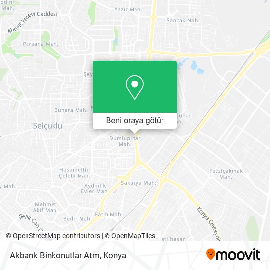 Akbank Binkonutlar Atm harita