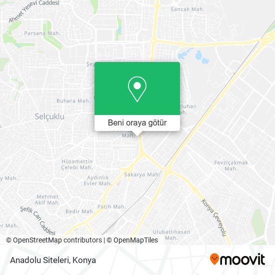 Anadolu Siteleri harita