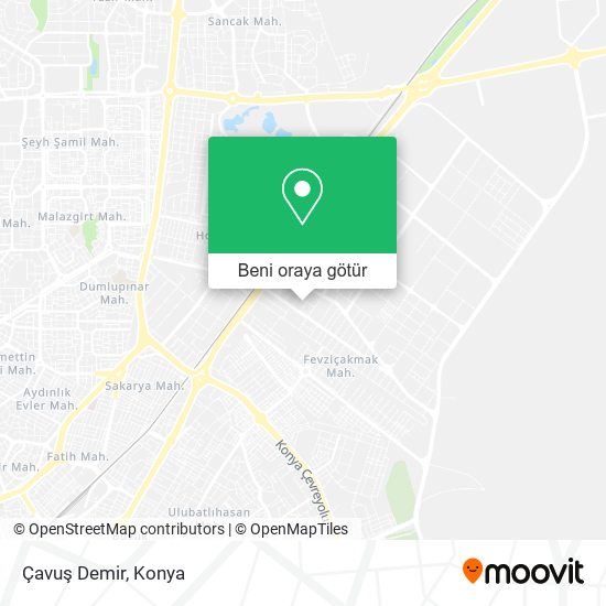 Çavuş Demir harita