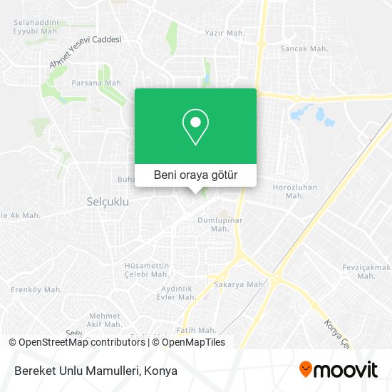 Bereket Unlu Mamulleri harita