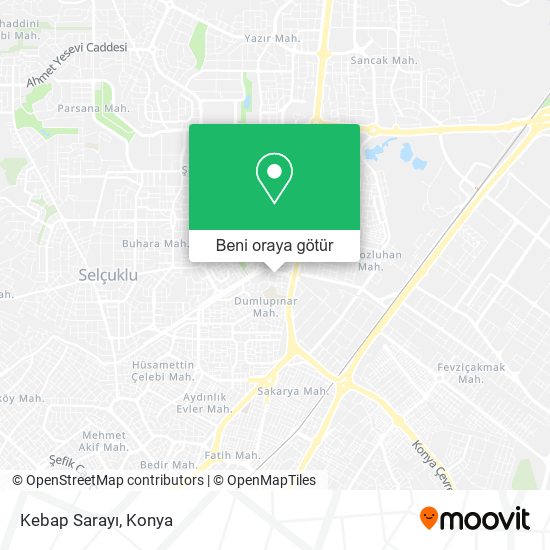 Kebap Sarayı harita