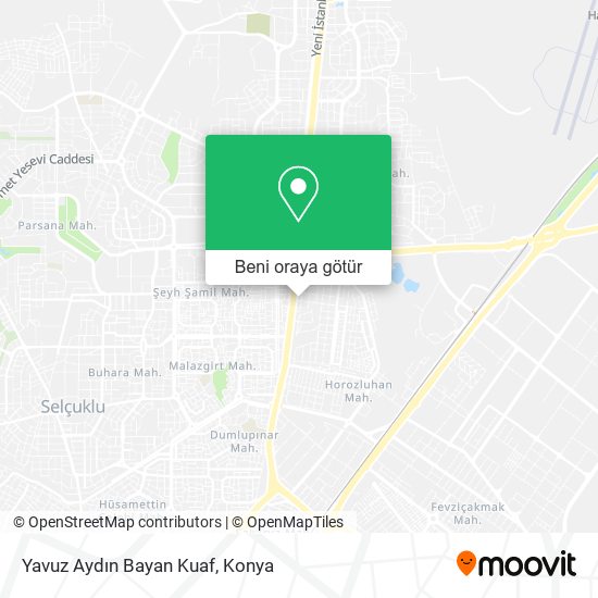 Yavuz Aydın Bayan Kuaf harita