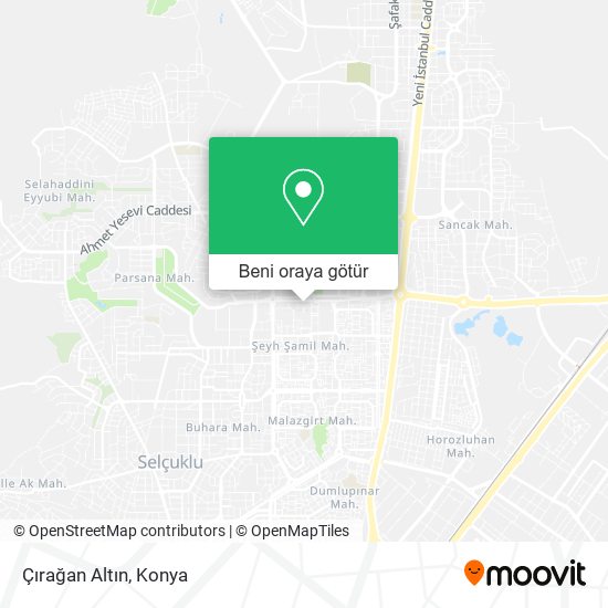 Çırağan Altın harita