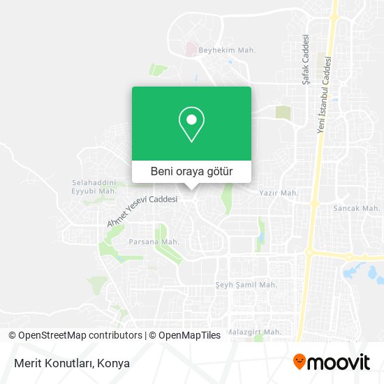 Merit Konutları harita