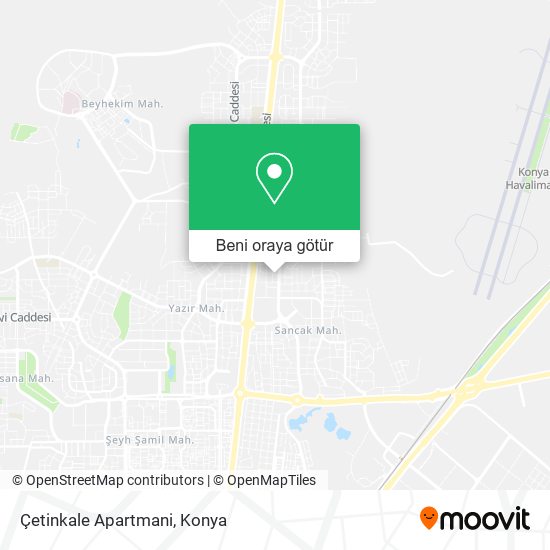 Çetinkale Apartmani harita