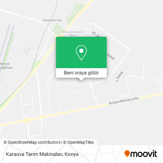 Karaova Tarım Makinaları harita