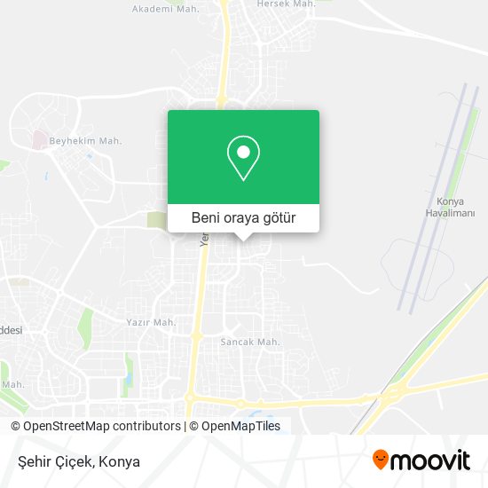 Şehir Çiçek harita