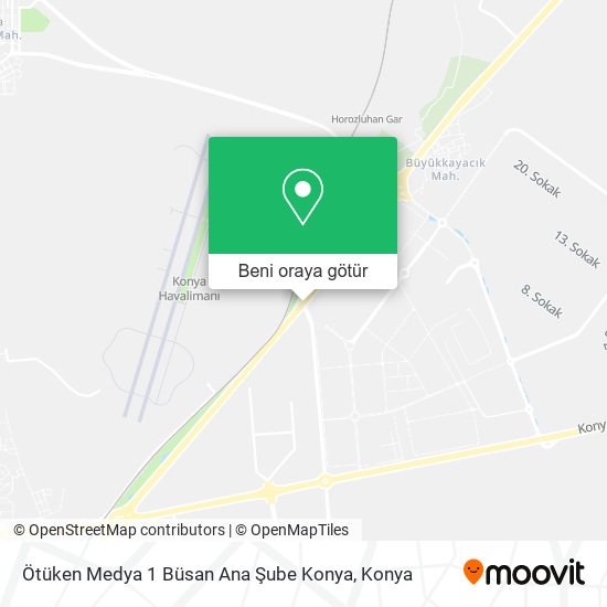 Ötüken Medya 1 Büsan Ana Şube Konya harita