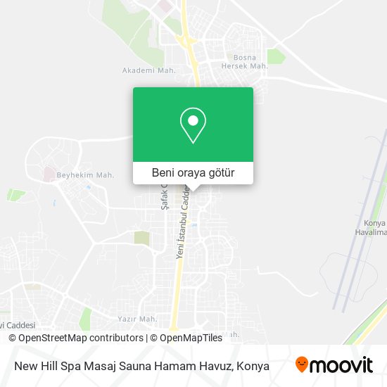 New Hill Spa Masaj Sauna Hamam Havuz harita