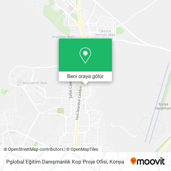 Pglobal Eğitim Danışmanlık Kop Proje Ofisi harita