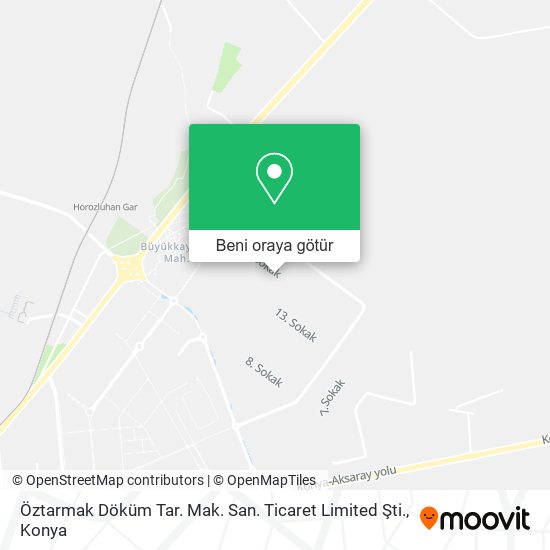 Öztarmak Döküm Tar. Mak. San. Ticaret Limited Şti. harita