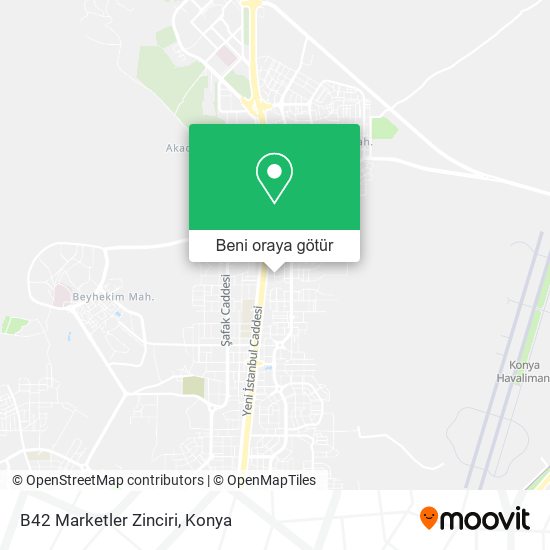 B42 Marketler Zinciri harita